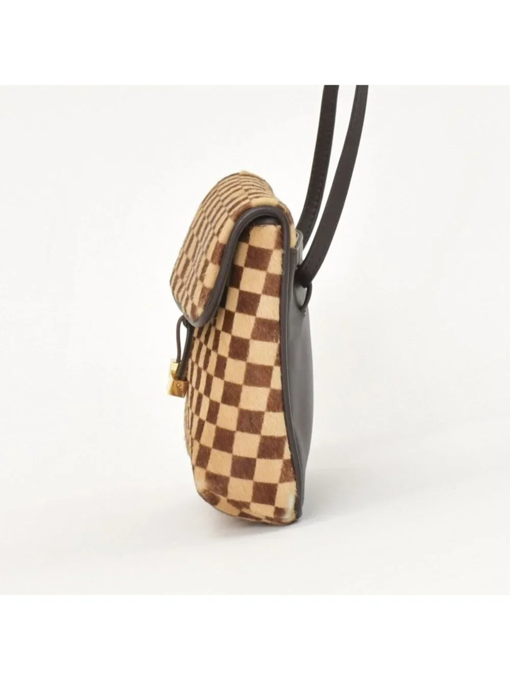 Louis Vuitton Damier Sauvage Gazelle Cross Calf Hair Brown Crossbody